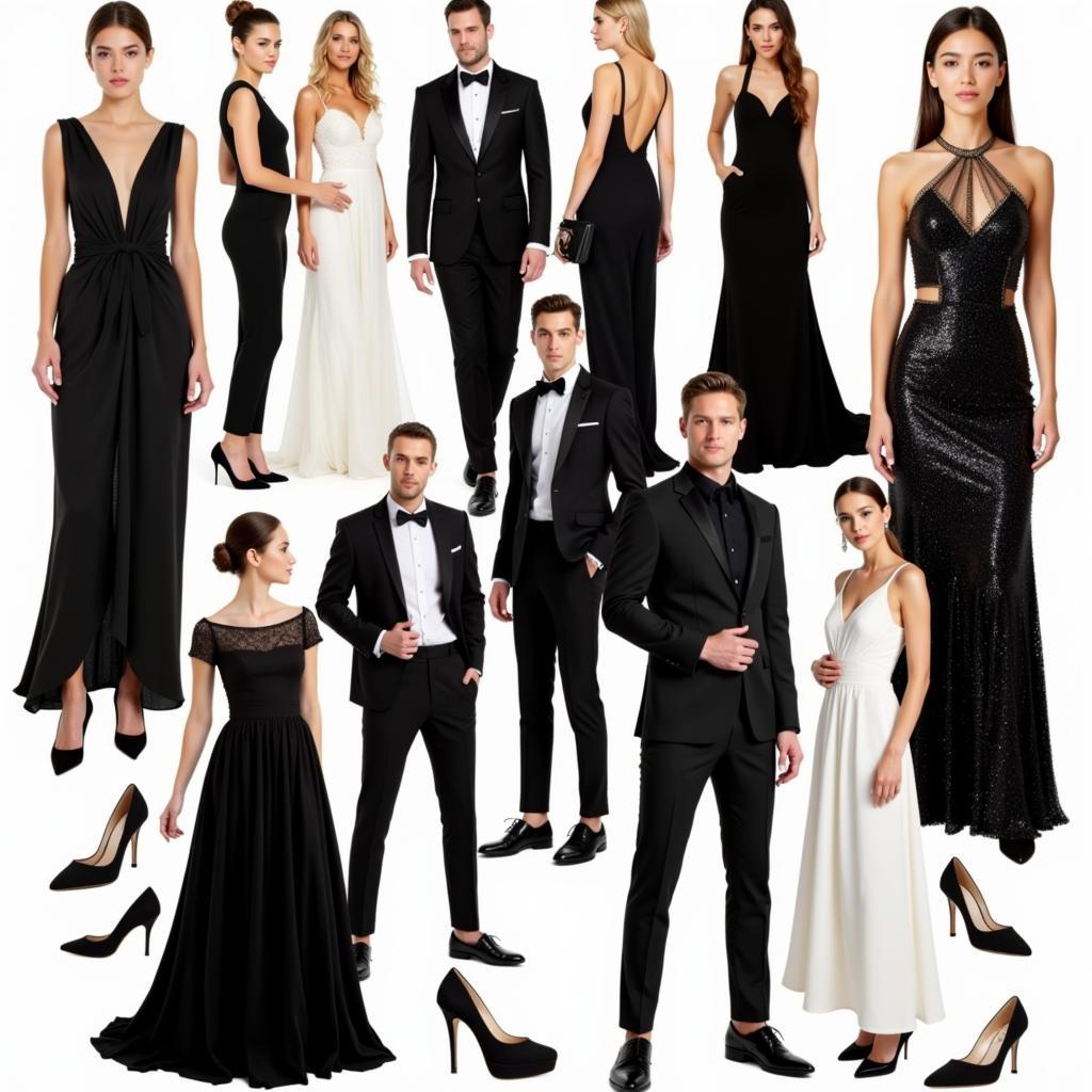 Black and White Party Attire Inspiration