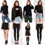 Black Cut-Out Turtleneck Outfit Ideas