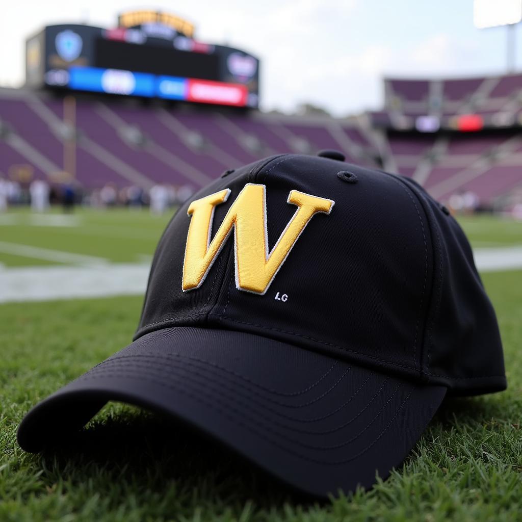 Black Washington Huskies Baseball Cap