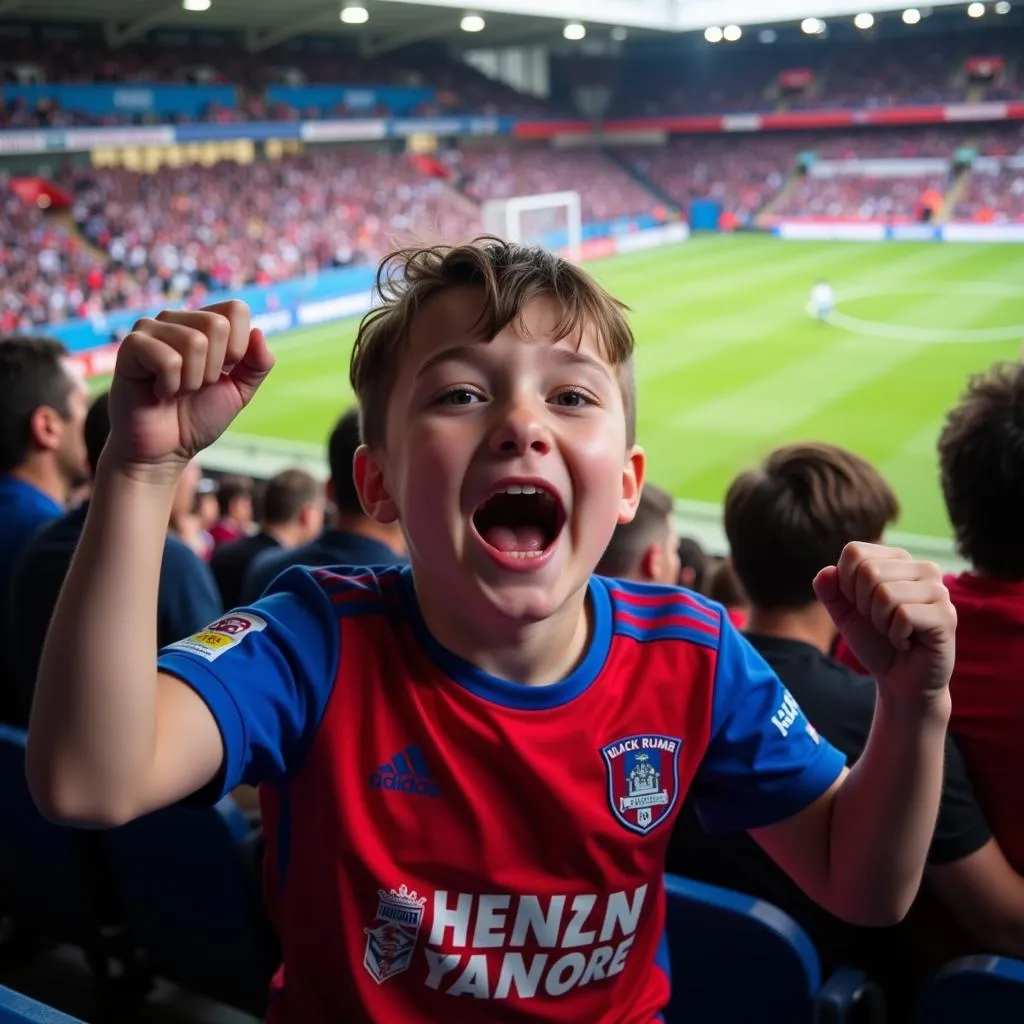 Blackburn Rovers Fan at Ewood Park