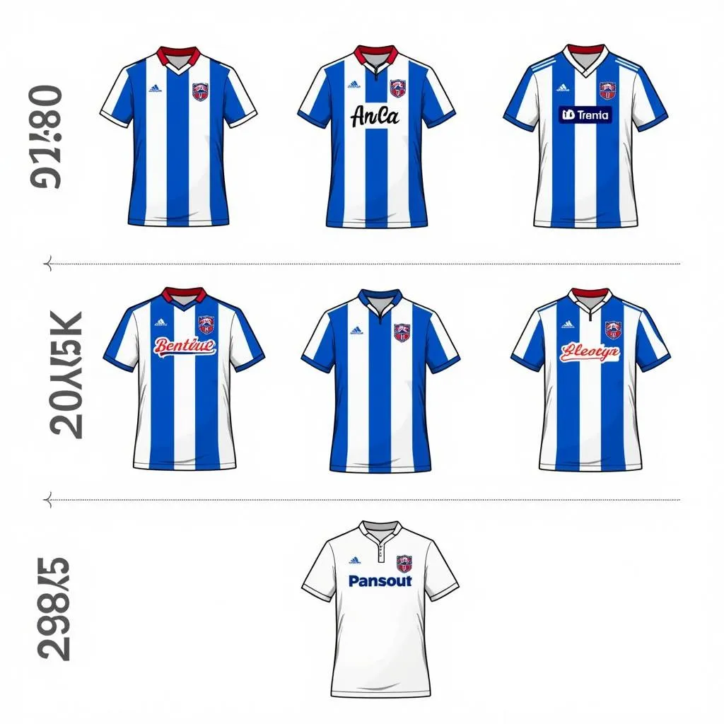 Evolution of Blackburn Rovers Jerseys