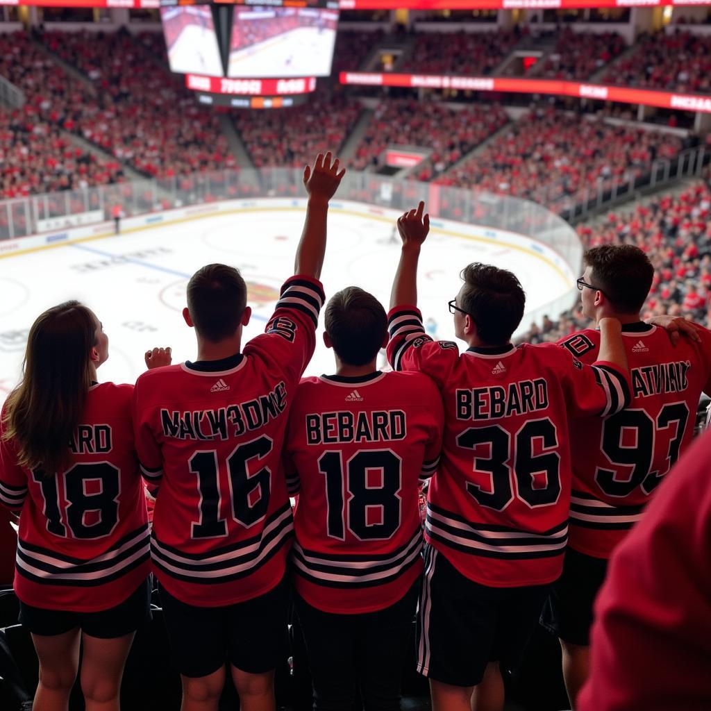 Blackhawks Bedard Shirt Fans