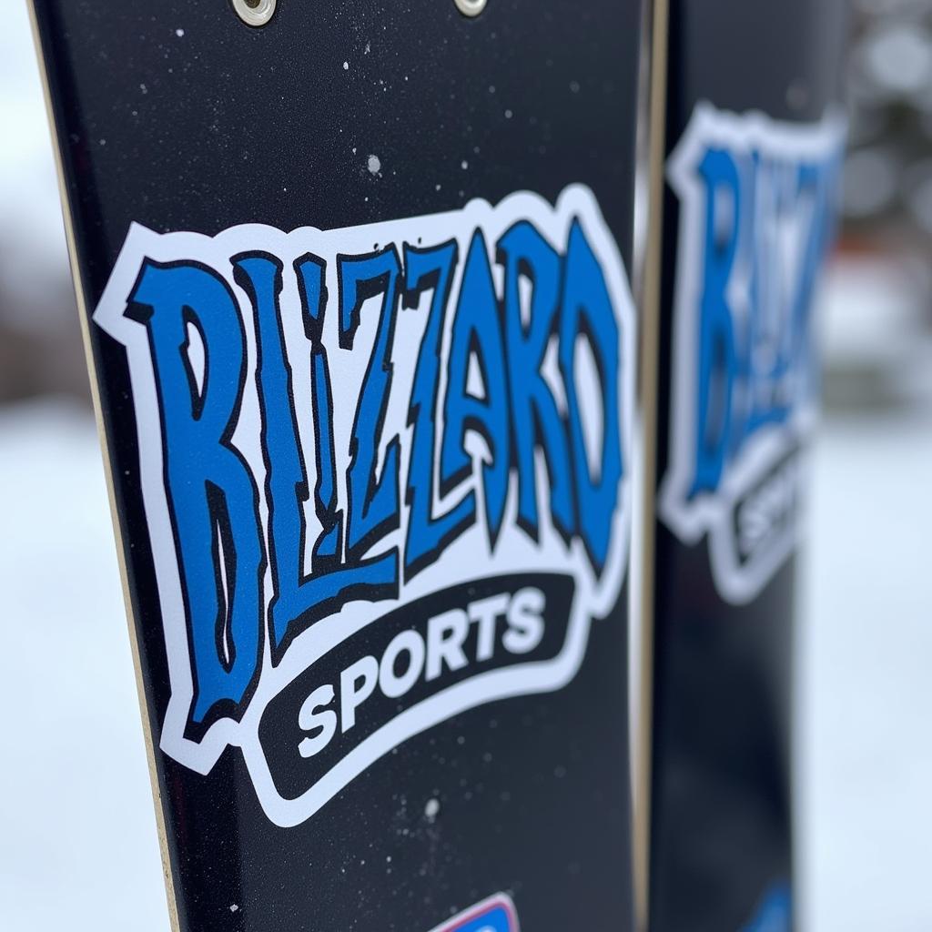 Blizzard Sports Logo on Equipment