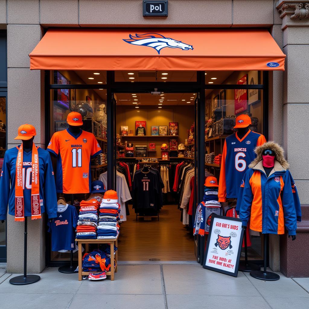 Boise State apparel store storefront