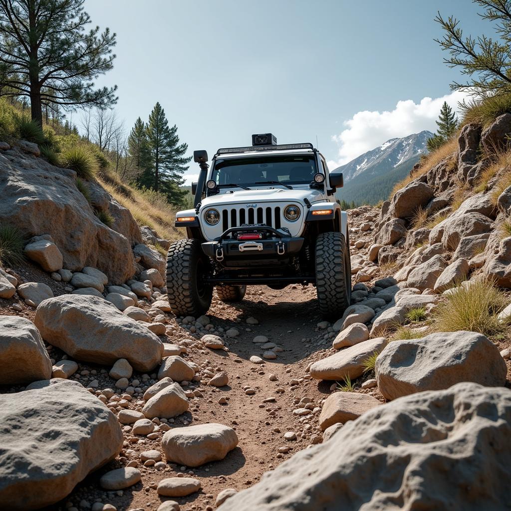 Bonnet Camera for Off-Road Navigation