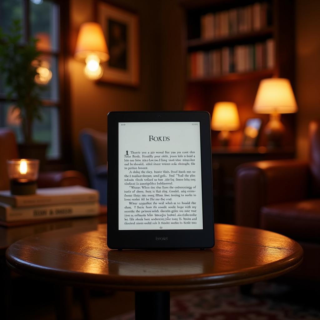 Modern e-reader interface