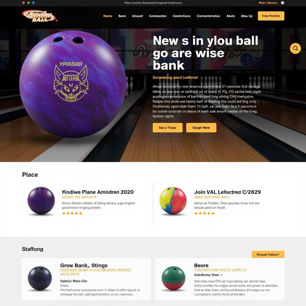 Online Announcement of New Bowling Ball Release