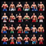 Diverse roster of boxers in Boxing Live 2 unblocked game