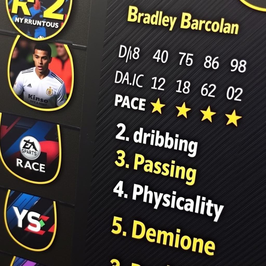 Bradley Barcola FIFA 23 Ultimate Team Card