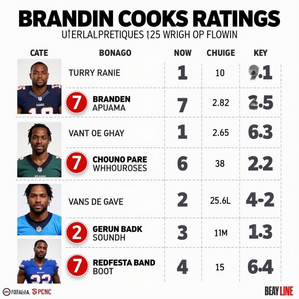 Brandin Cooks Madden Ratings Over Time