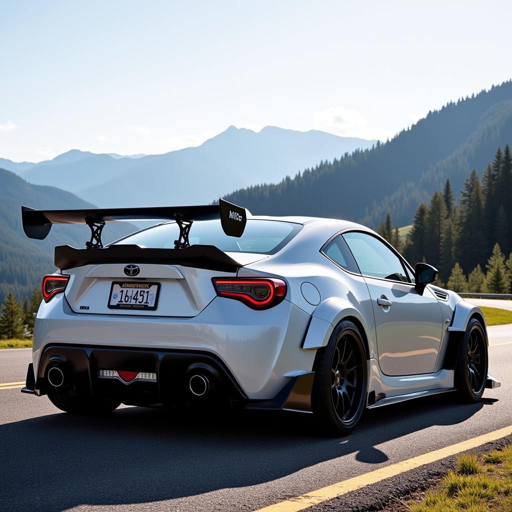 BRZ V3 Rocket Bunny Rear View