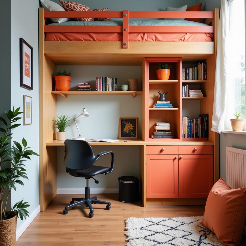 Study Area Under Bunk Bed