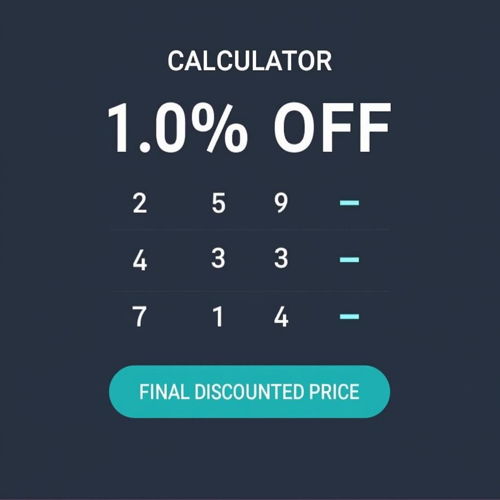 Calculating 10% off 5.99