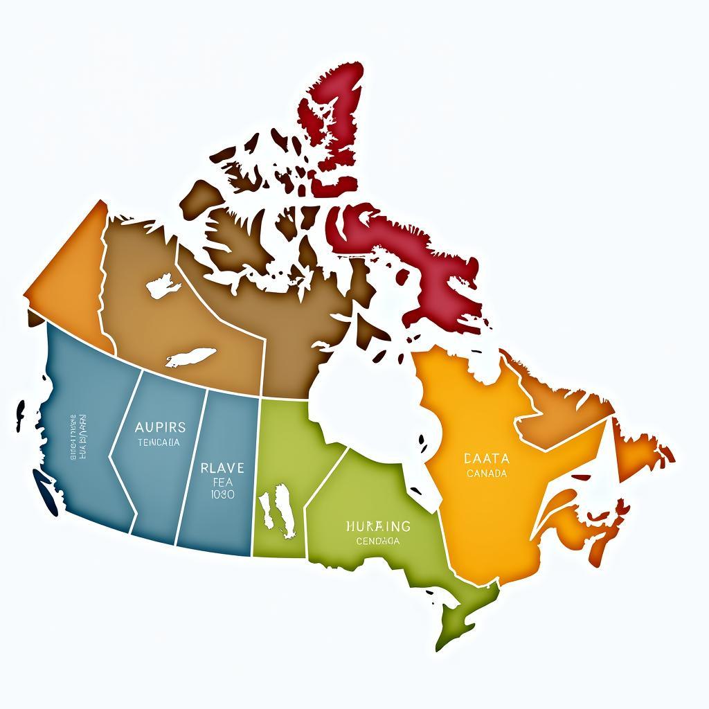 Map of Canadian Time Zones