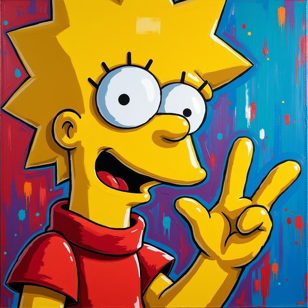 Canvas Simpsons art style