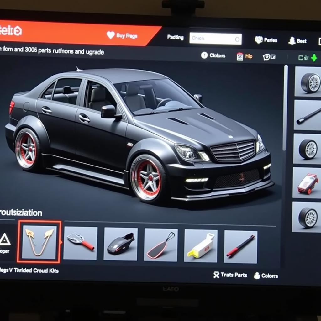 Art of Speed 2024 Car Customization Interface