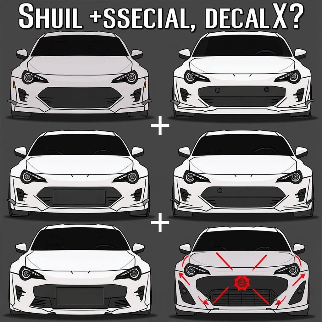 Guide for car hood decal size and placement