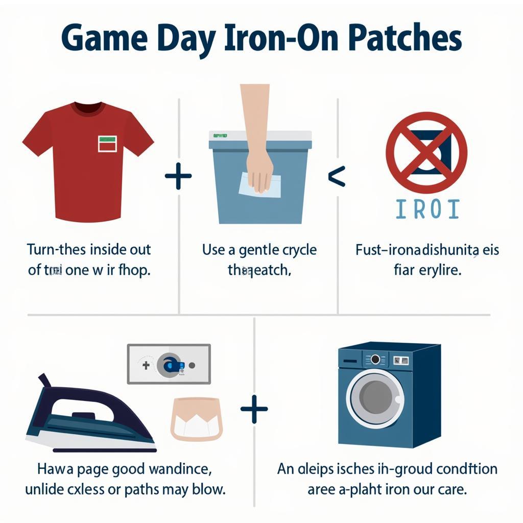 Tips on caring for game day iron on patches