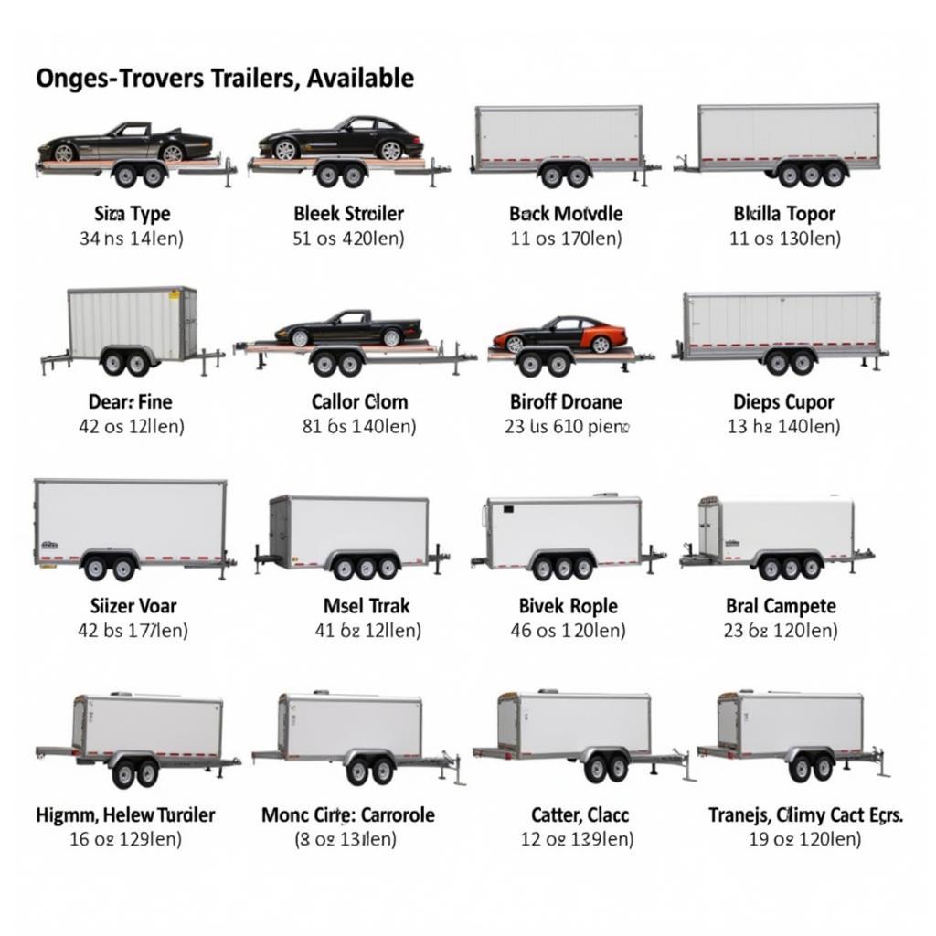 Different types of Carrera trailers