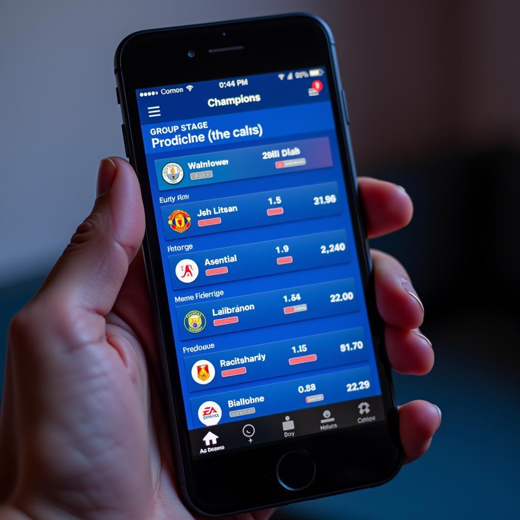 Champions League Group Stage Predictor App