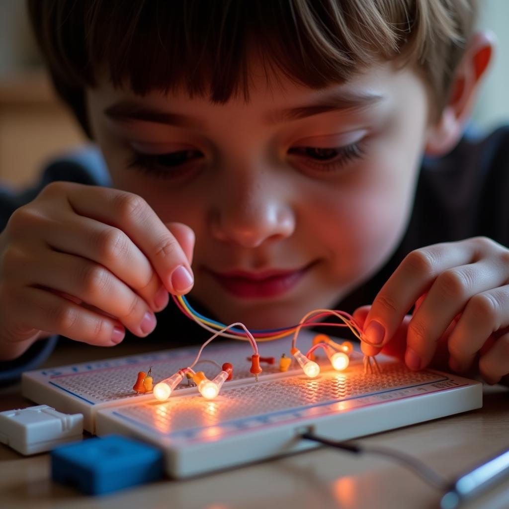 Child Engaging with Electric Play Kit