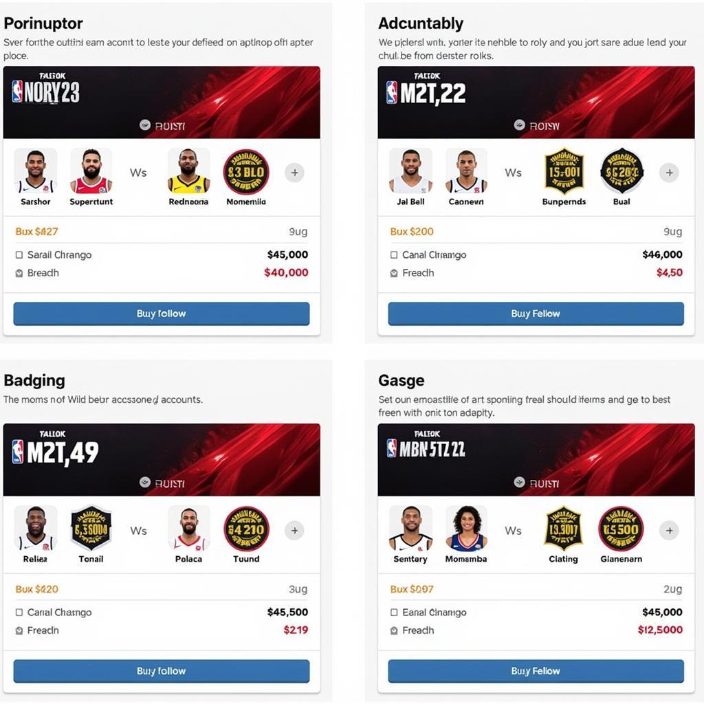 Various 2k Account Options