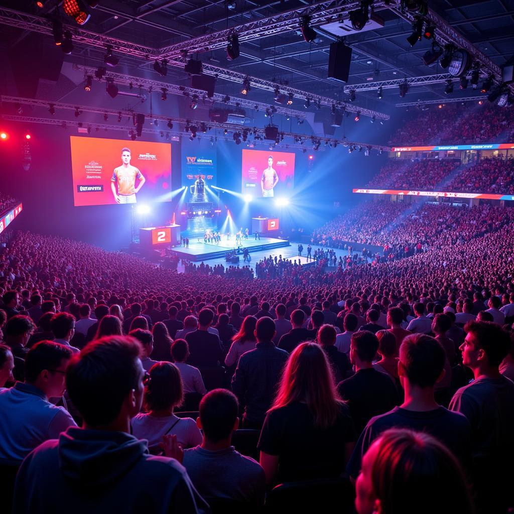 Esports Arena Packed with Enthusiastic Fans