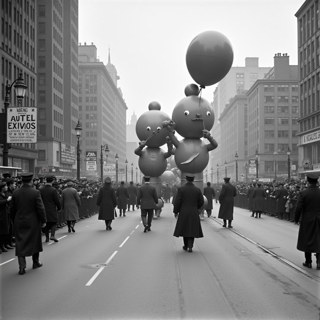 Early Christmas Parade Balloons