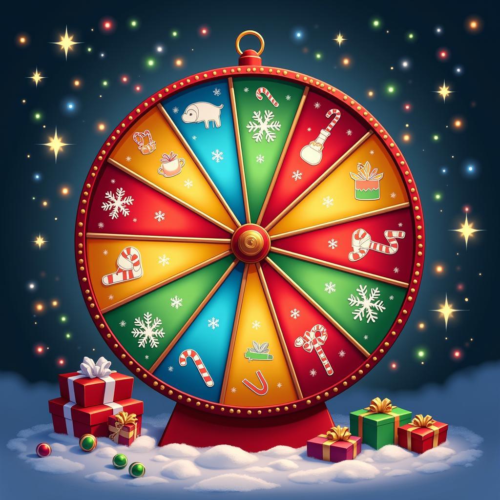 Festive Christmas Spin Wheel Banner