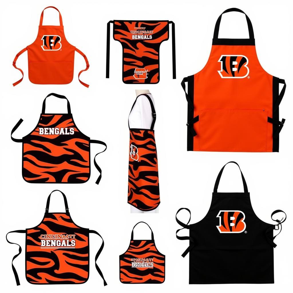 Cincinnati Bengals Aprons in Different Styles