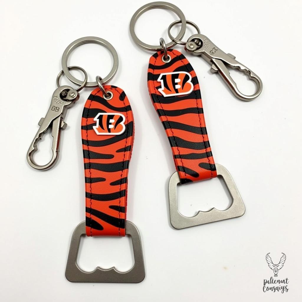 Multi-functional Cincinnati Bengals Keychain with Bottle Opener