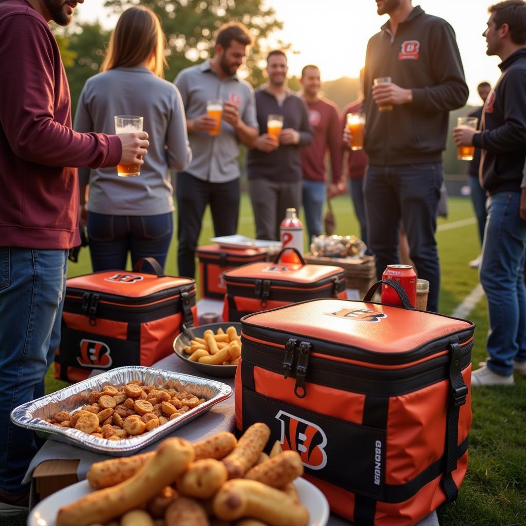 Cincinnati Bengals Tailgate Party with Coolers