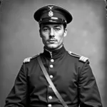 Portrait of a Civil War soldier