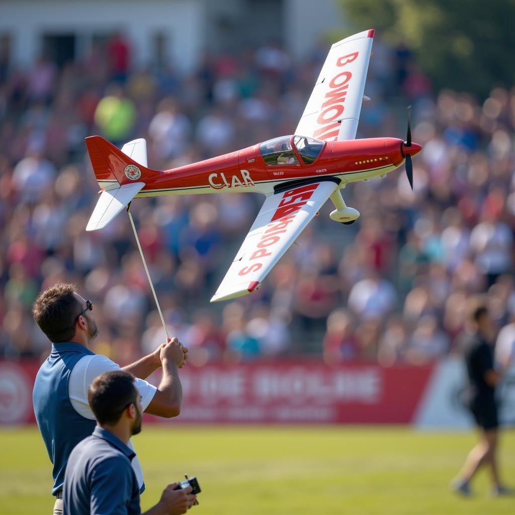 CL Aerobatic Plane Performing at Portuguese Competition