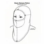 Classic Balaclava Pattern Diagram