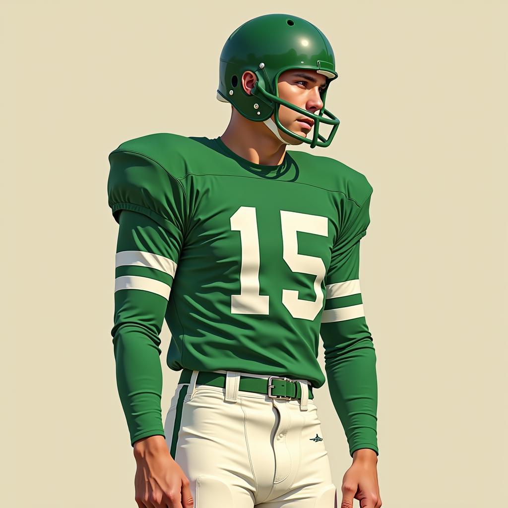 Classic North Texas Mean Green Football Uniform