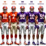 Clemson Football Uniforms Through the Years