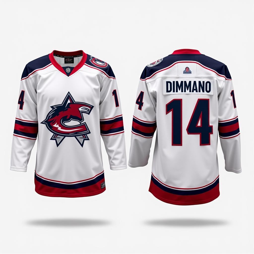 Cleveland Lumberjacks classic white away jersey