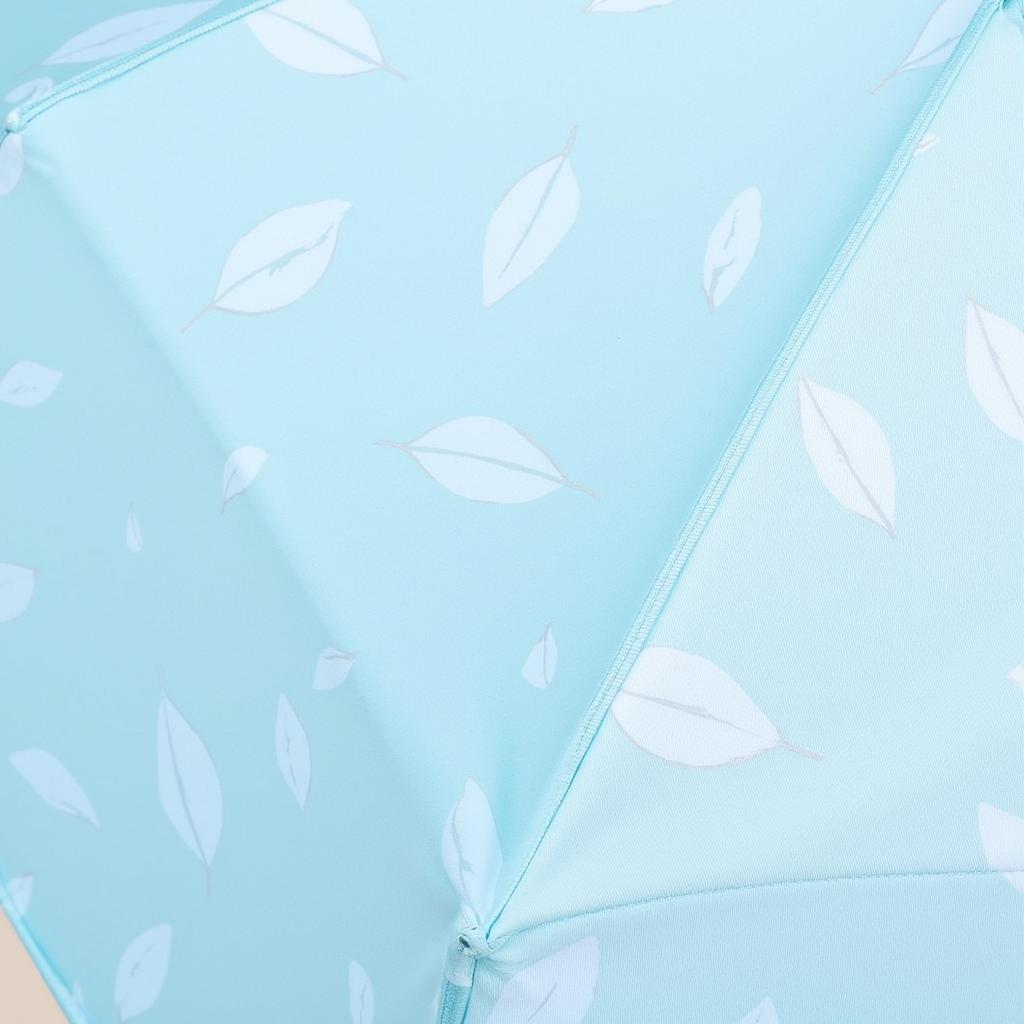 Delicate Leaf Pattern on Umbrella Fabric