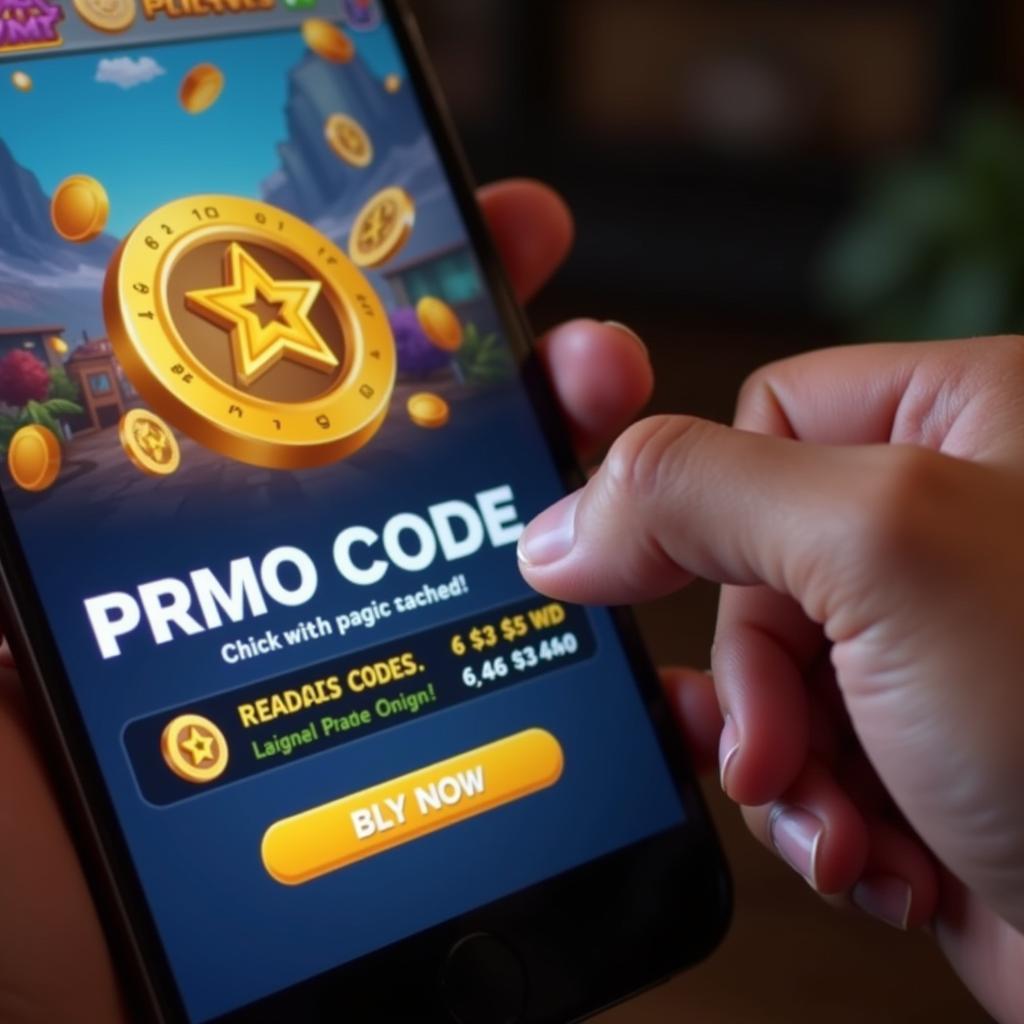 Redeeming a coins game promo code