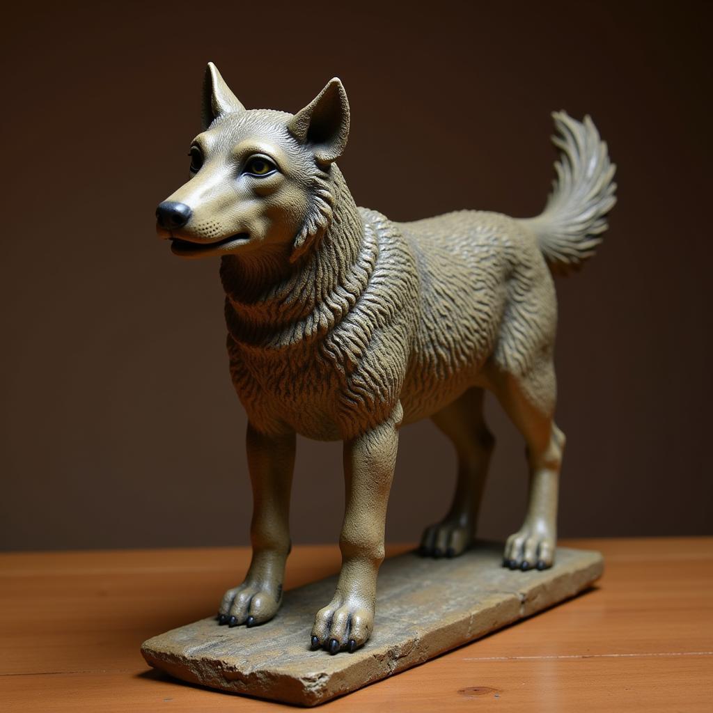 Ancient Egyptian Wolf Figurine