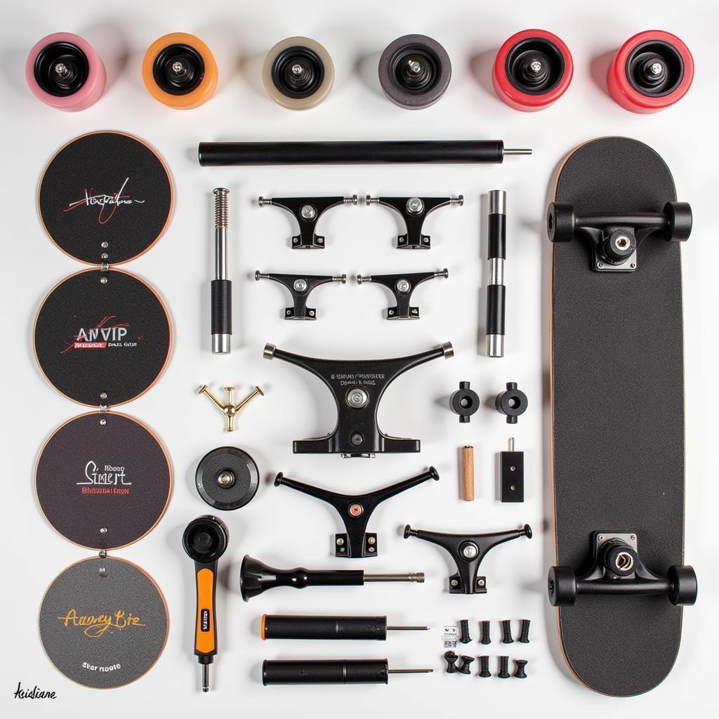 Assortment of fingerboard pro accessories