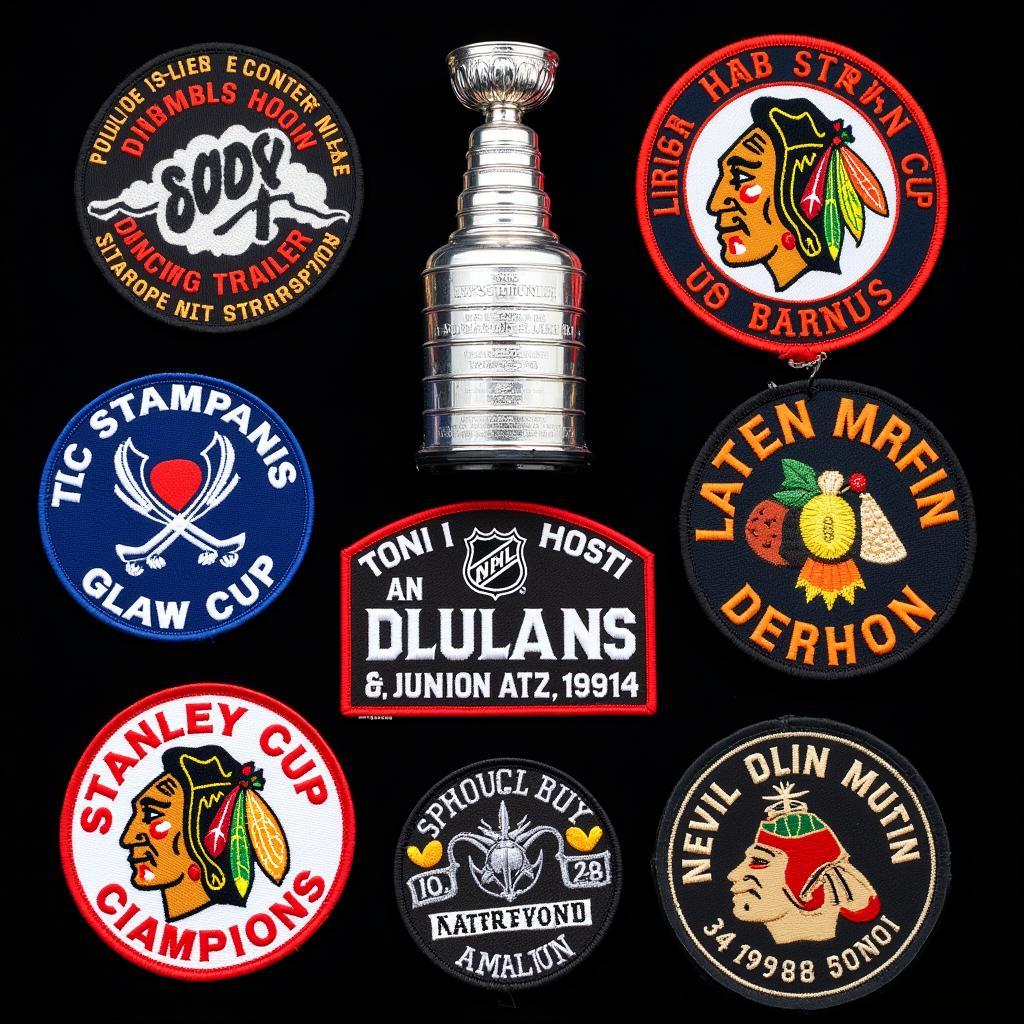 A diverse collection of Stanley Cup patches