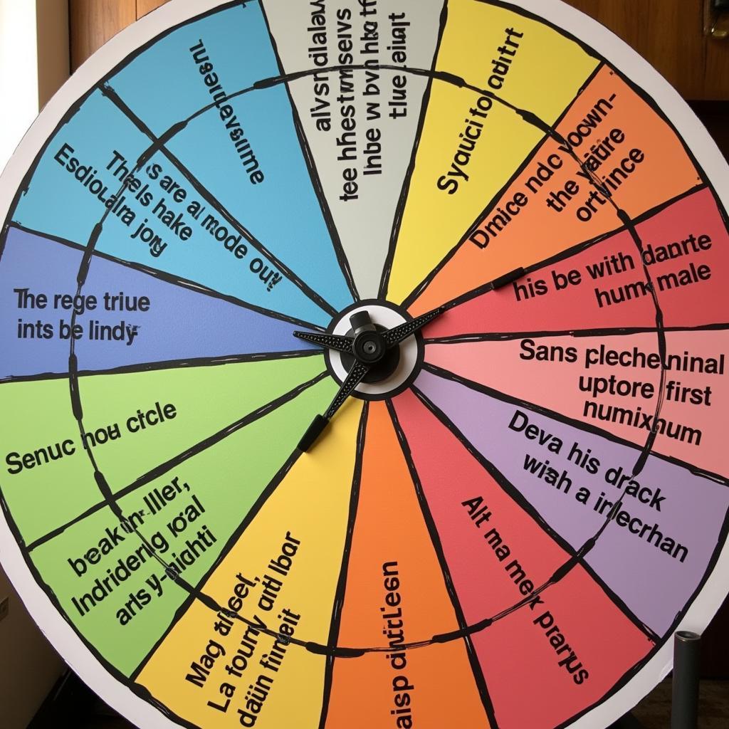 Examples of College Rules Wheel Challenges