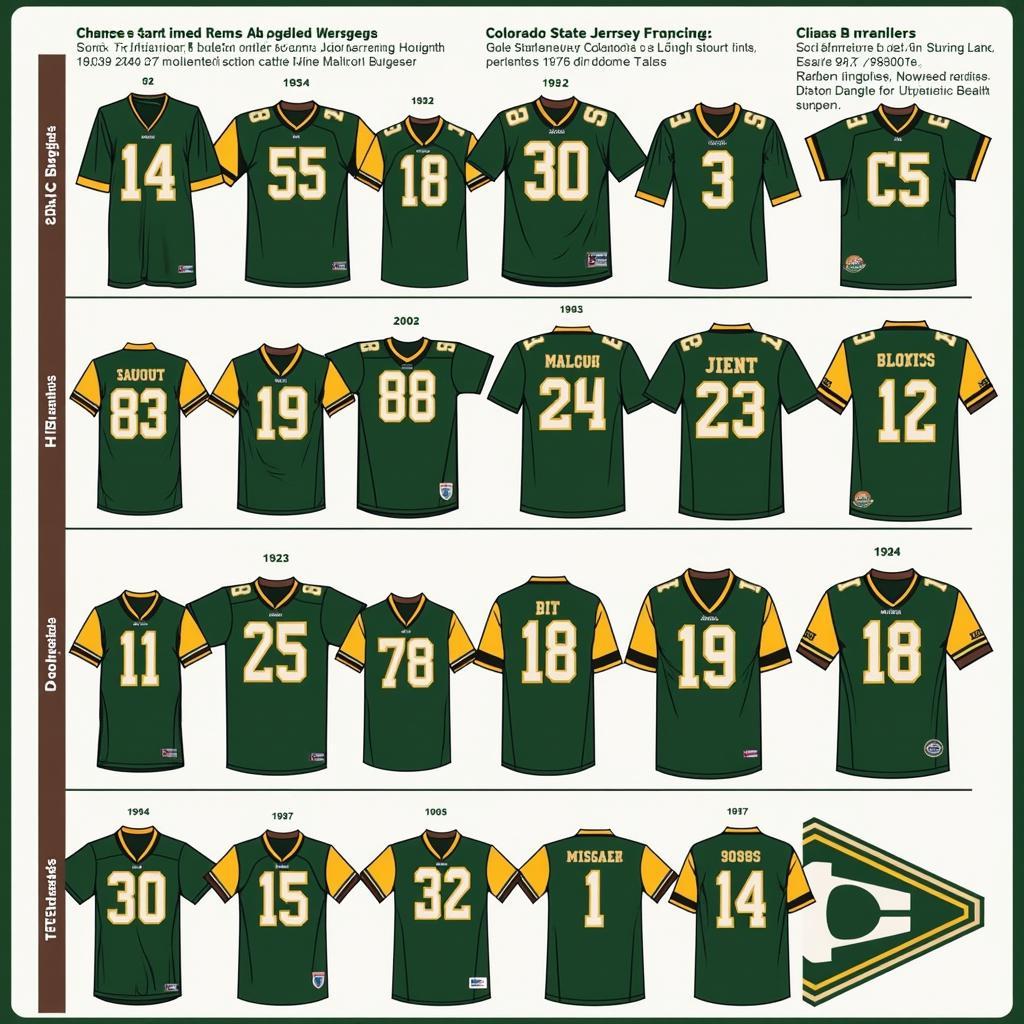 Colorado State Rams Football Jersey Evolution Through the Years