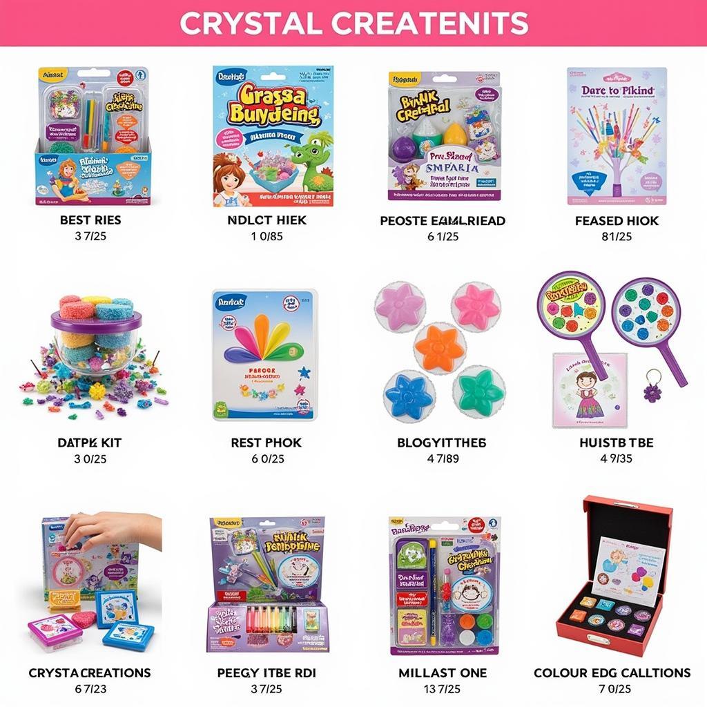 Variety of Colorful Crystal Creations Kits