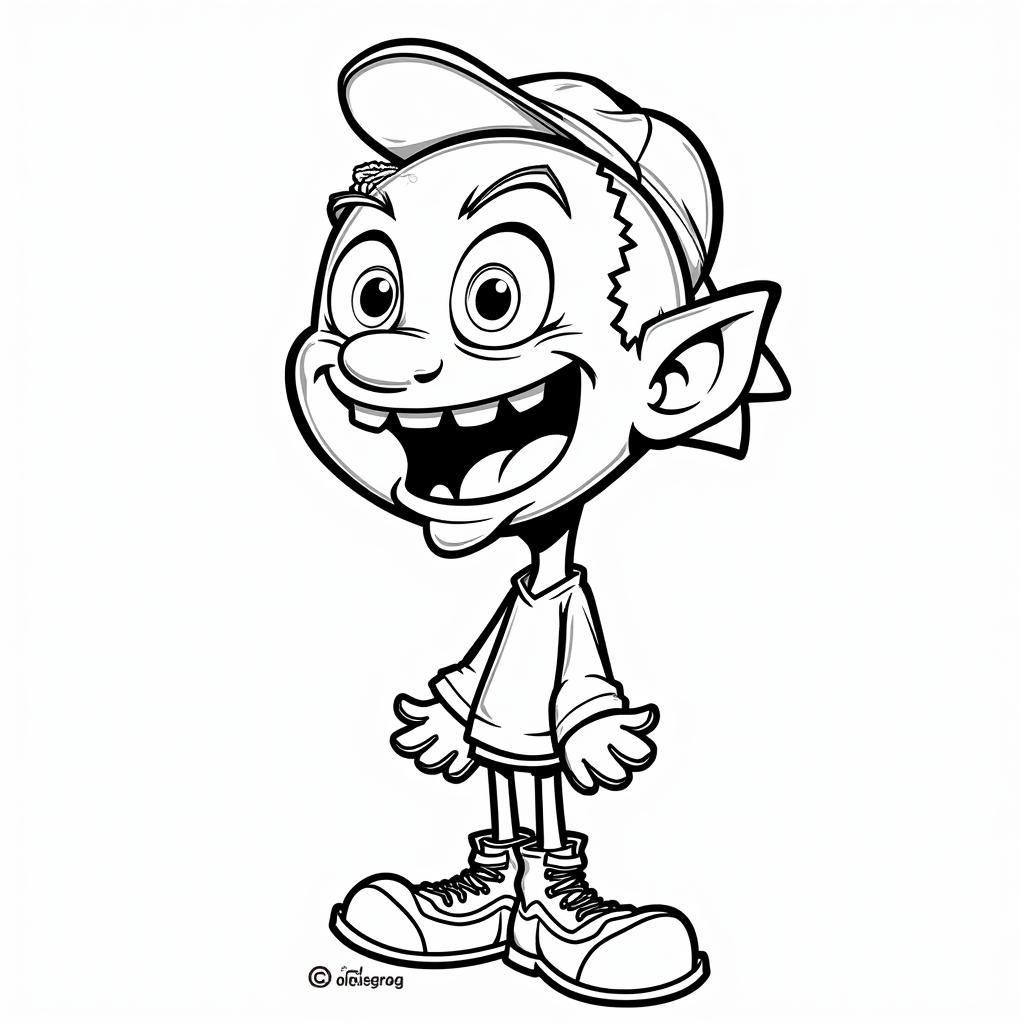 Plants vs. Zombies coloring page featuring Crazy Dave