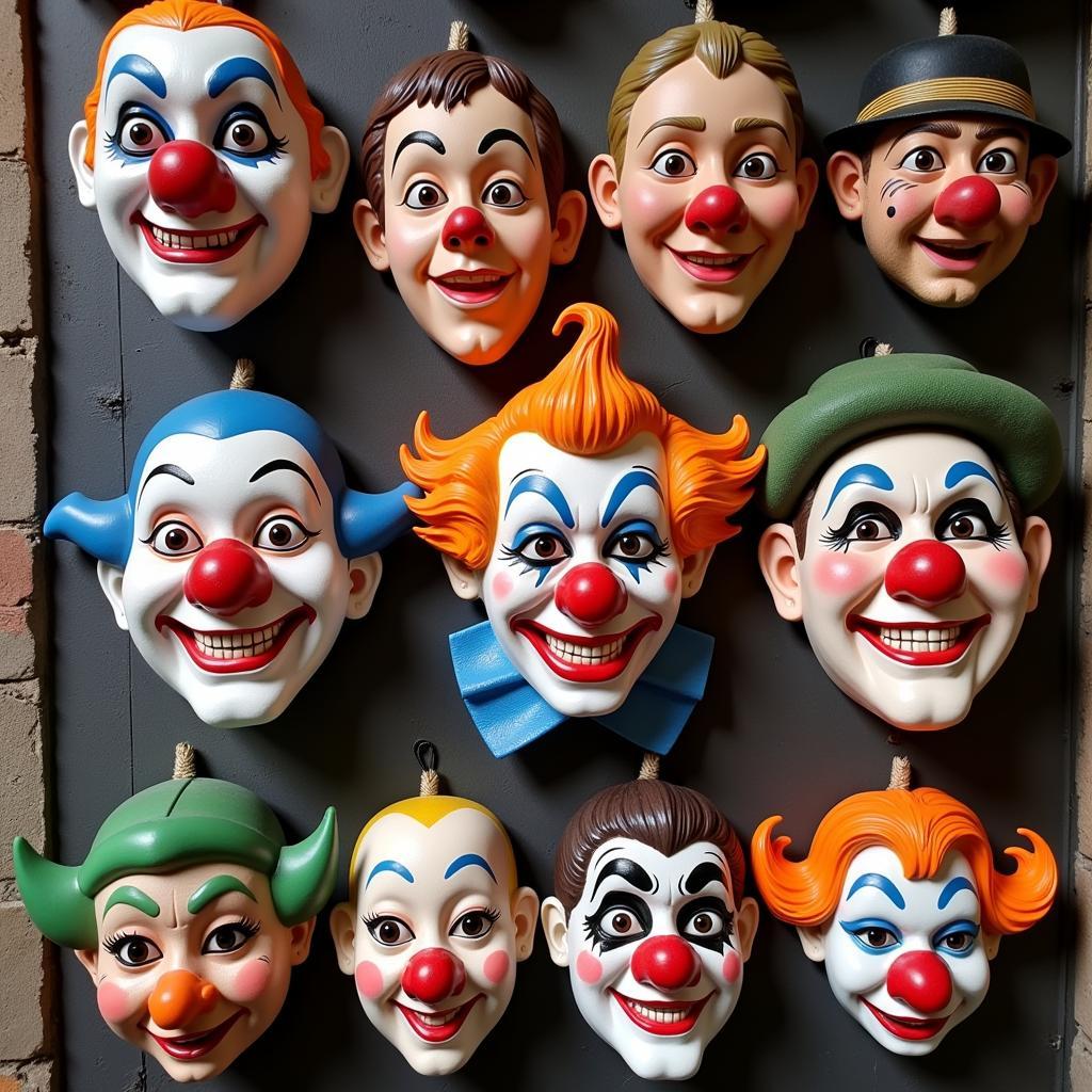 Collection of Commedia dell'Arte masks