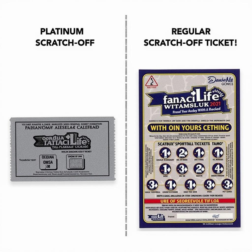 Comparing platinum and regular scratch-off lottery tickets