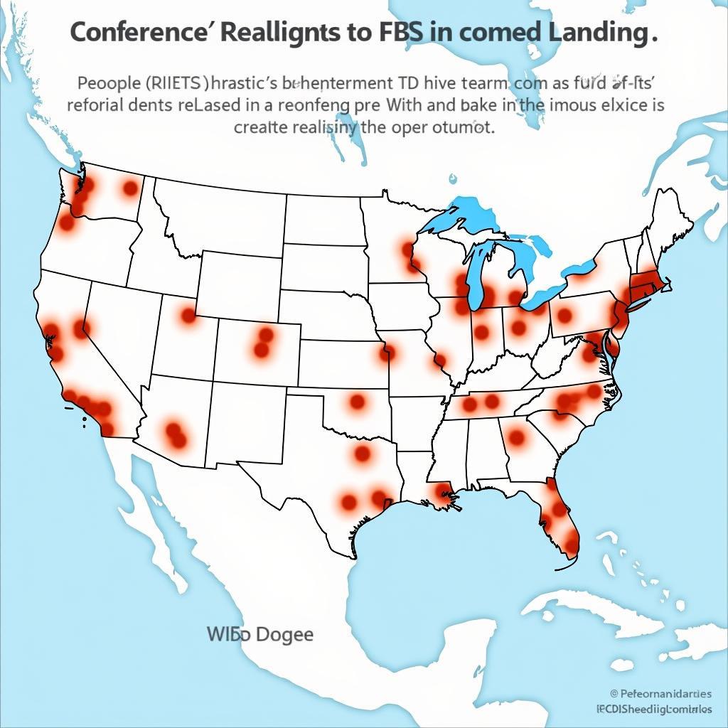 Conference Realignment Map and FCS to FBS Opportunities